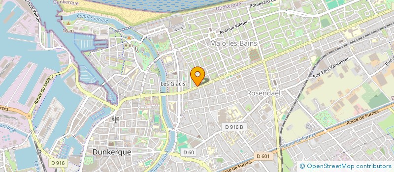 localisation de l'entreprise MONSIEUR DAVE VERHAEVERBEKE à DUNKERQUE