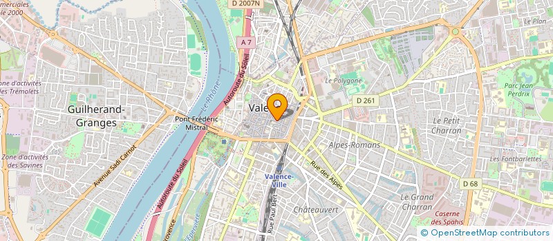 localisation de l'entreprise MONSIEUR DAVET GUERTIN  VALENCE