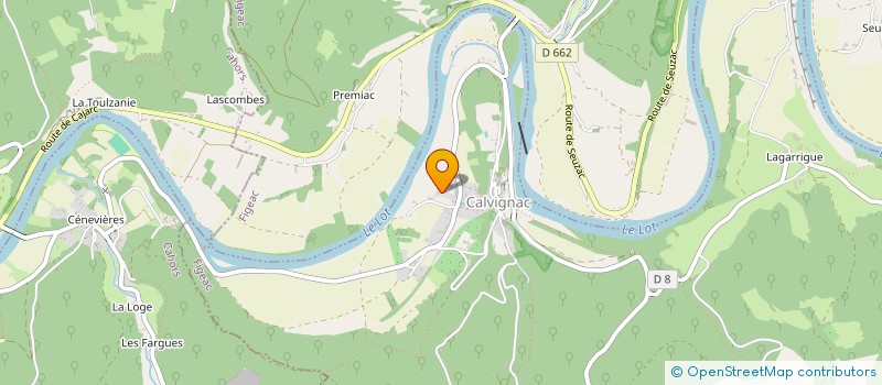 localisation de l'entreprise MONSIEUR DAVID ABBOTT  CALVIGNAC