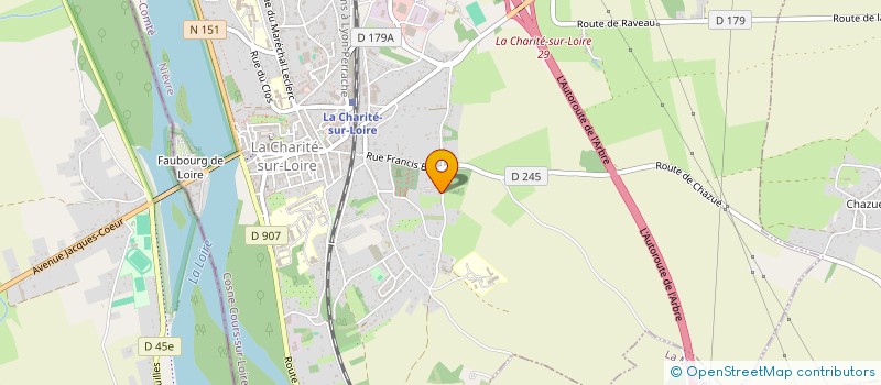 localisation de l'entreprise MONSIEUR DAVID ACHARD  LA CHARITE SUR LOIRE