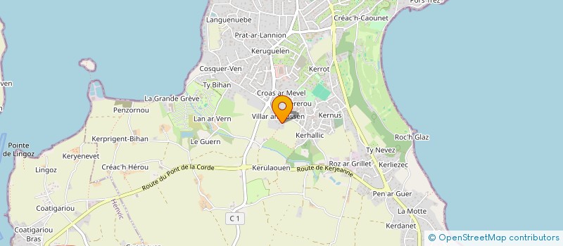 localisation de l'entreprise MONSIEUR DAVID ADAM  CARANTEC