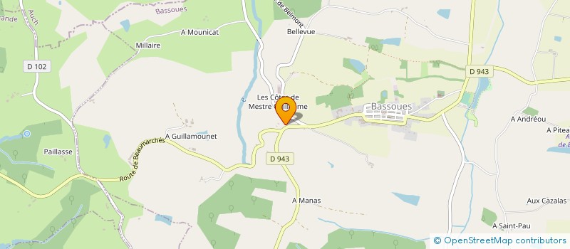 localisation de l'entreprise MONSIEUR DAVID ADER  MONTESQUIOU