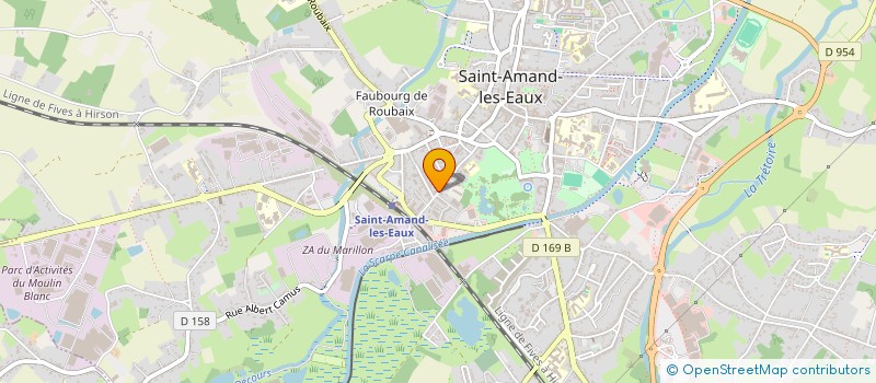 localisation de l'entreprise MONSIEUR DAVID ADRIENCENSE  SAINT-AMAND-LES-EAUX