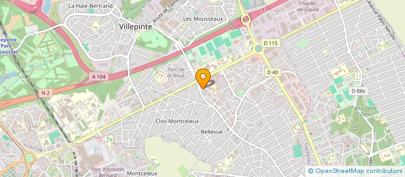localisation de l'entreprise MONSIEUR DAVID AGBALESSY à DRANCY