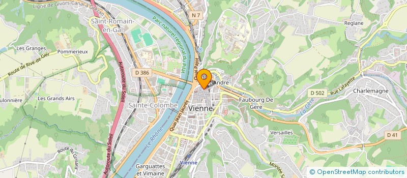 localisation de l'entreprise MONSIEUR DAVID AGIAR à VIENNE