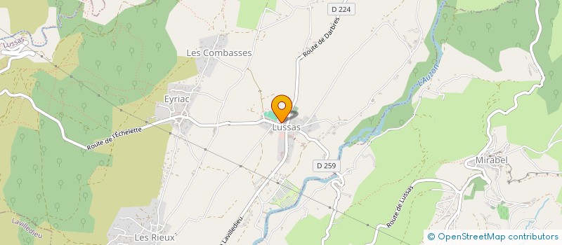 localisation de l'entreprise MONSIEUR DAVID AGIER  LUSSAS