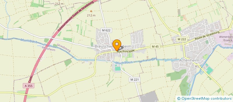 localisation de l'entreprise MONSIEUR DAVID AHLOUCHE  BREUSCHWICKERSHEIM