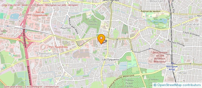 localisation de l'entreprise MONSIEUR DAVID AKSYUZ  MERIGNAC