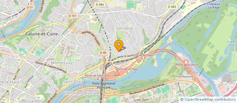 localisation de l'entreprise MONSIEUR DAVID ALAIN HOSTACHY  CALUIRE-ET-CUIRE