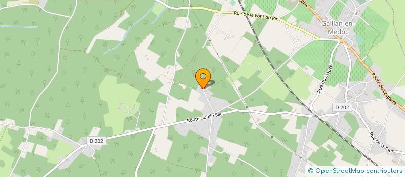 localisation de l'entreprise MONSIEUR DAVID ALBERT  GAILLAN-EN-MEDOC