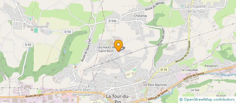 localisation de l'entreprise MONSIEUR DAVID ALBERT  LA TOUR-DU-PIN