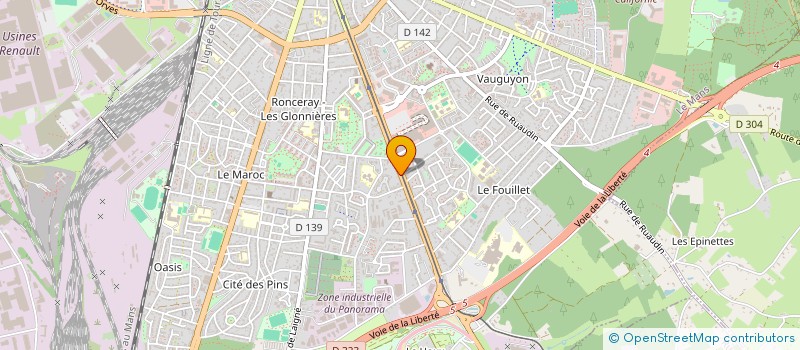 localisation de l'entreprise MONSIEUR DAVID ALBERT ROBERT PAPIN  LE MANS