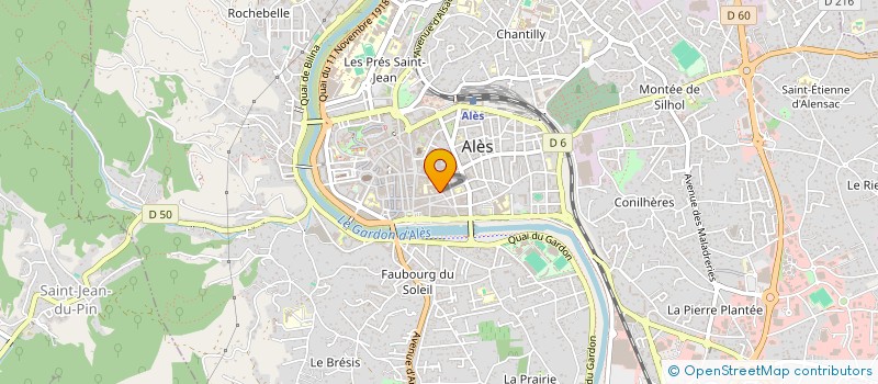 localisation de l'entreprise MONSIEUR DAVID ALBINET  ALES