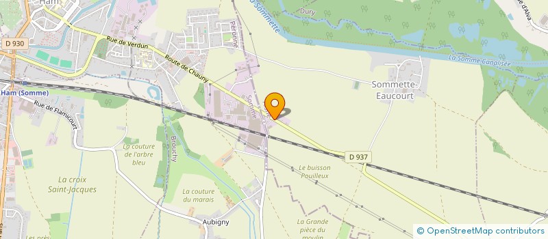 localisation de l'entreprise MONSIEUR DAVID ALEXANDRE  SOMMETTE-EAUCOURT