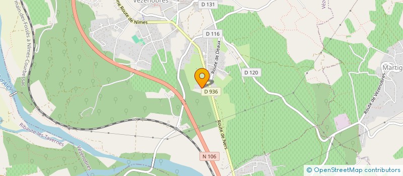 localisation de l'entreprise MONSIEUR DAVID ALEXANDRE CANO  VEZENOBRES