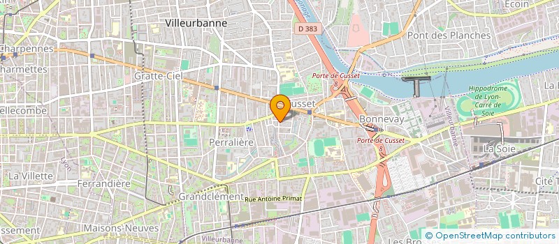 localisation de l'entreprise MONSIEUR DAVID-ALEXANDRE CHANEL  VILLEURBANNE