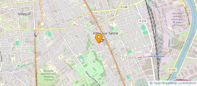 localisation de l'entreprise MONSIEUR DAVID-ALEXANDRE ELENGA à VITRY-SUR-SEINE