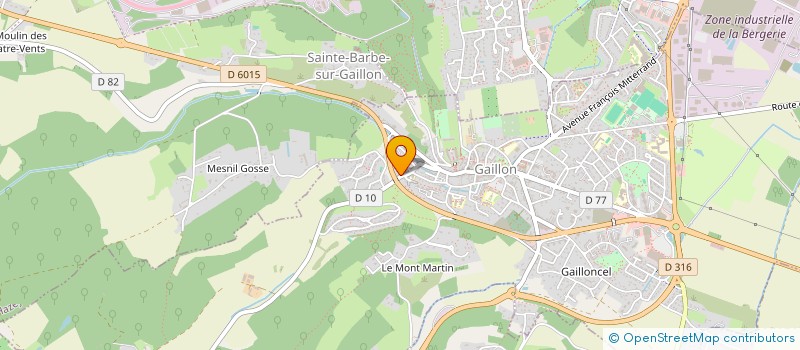 localisation de l'entreprise MONSIEUR DAVID-ALEXANDRE GOSSET  GAILLON