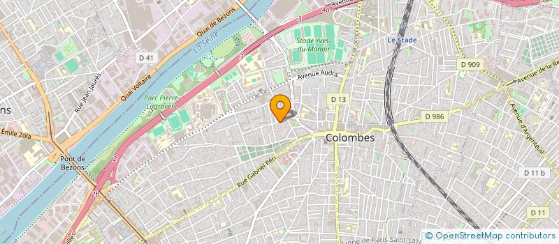 localisation de l'entreprise MONSIEUR DAVID ALEXIS  COLOMBES