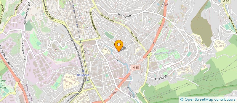 localisation de l'entreprise MONSIEUR DAVID ALFOSEA  SAINT-ETIENNE