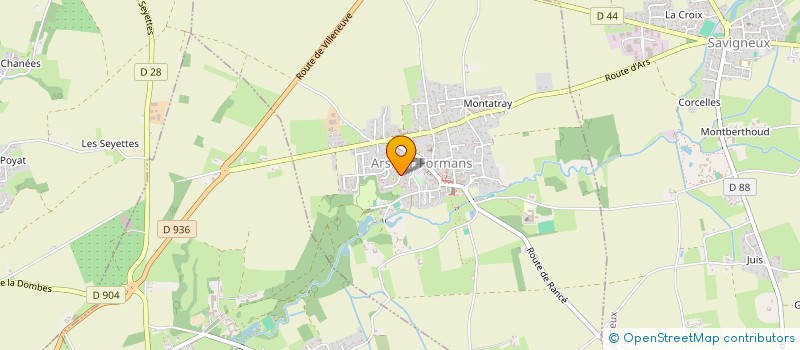 localisation de l'entreprise MONSIEUR DAVID ALIZON  ARS-SUR-FORMANS