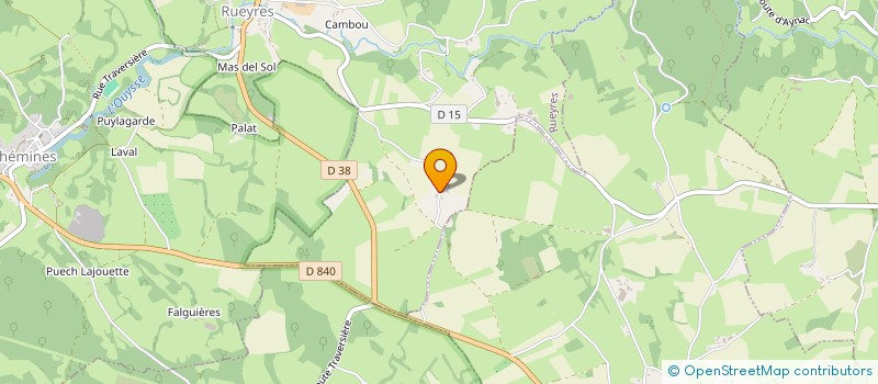 localisation de l'entreprise MONSIEUR DAVID ALLEGRE  RUEYRES