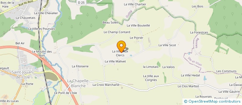 localisation de l'entreprise MONSIEUR DAVID ALLEOS  LA CHAPELLE-BLANCHE