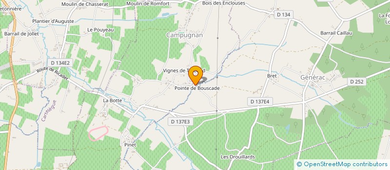 localisation de l'entreprise MONSIEUR DAVID ALONSO  CAMPUGNAN