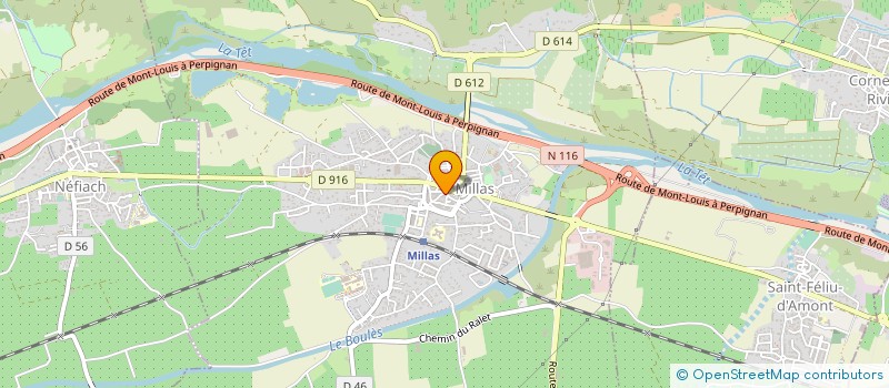 localisation de l'entreprise MONSIEUR DAVID ALUM  MILLAS