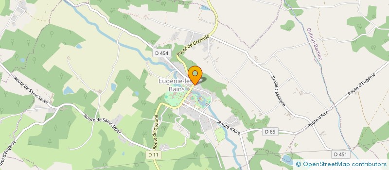 localisation de l'entreprise MONSIEUR DAVID ALVARADO à EUGENIE-LES-BAINS