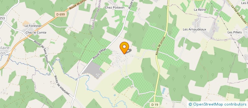 localisation de l'entreprise MONSIEUR DAVID AMANIOU  SAINT-SIMON-DE-BORDES