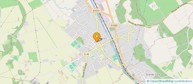 localisation de l'entreprise MONSIEUR DAVID AMBLARD  GRISOLLES