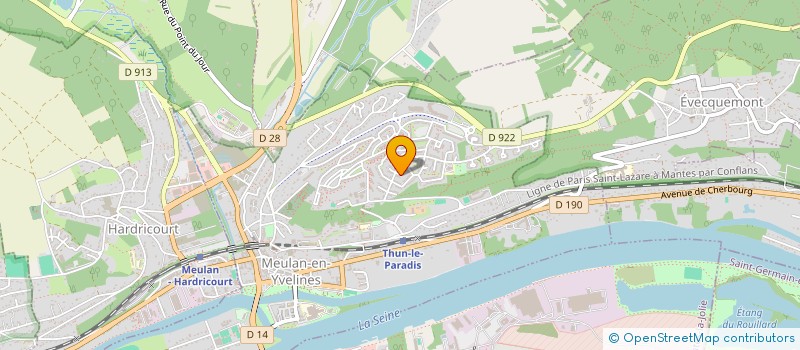 localisation de l'entreprise MONSIEUR DAVID AMNAD  MEULAN-EN-YVELINES