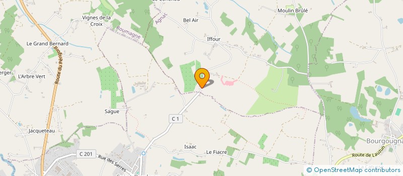 localisation de l'entreprise MONSIEUR DAVID AMOS  AGNAC