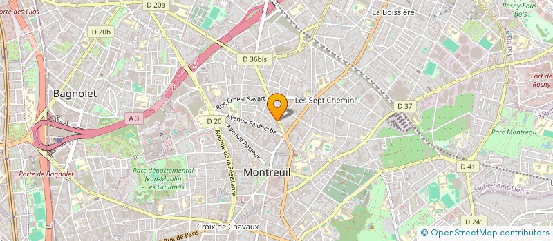 localisation de l'entreprise MONSIEUR DAVID ANDRADE DOS SANTOS à MONTREUIL