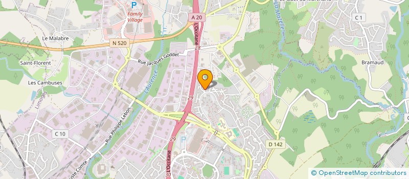 localisation de l'entreprise MONSIEUR DAVID ANDRE  LE PALAIS-SUR-VIENNE