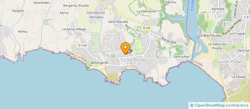 localisation de l'entreprise MONSIEUR DAVID ANDRE  CLOHARS-CARNOET