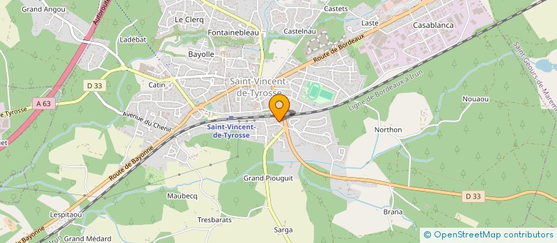 localisation de l'entreprise MONSIEUR DAVID ANORGA  SAINT-VINCENT-DE-TYROSSE