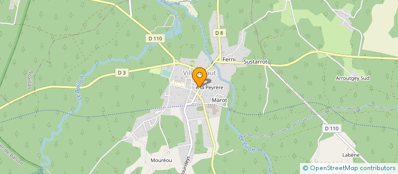 localisation de l'entreprise MONSIEUR DAVID ANQUETIL  VILLANDRAUT