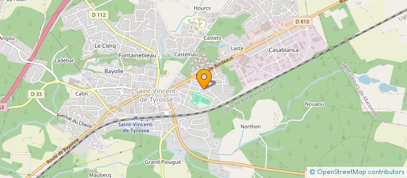 localisation de l'entreprise MONSIEUR DAVID ANTOINE  SAINT-VINCENT-DE-TYROSSE