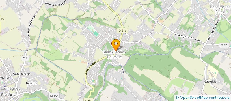 localisation de l'entreprise MONSIEUR DAVID-ANTONIO ROSSI  SAINT-GENIES-BELLEVUE