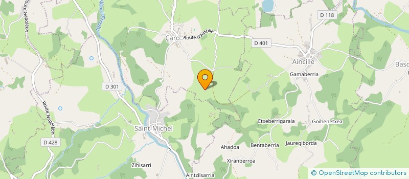 localisation de l'entreprise MONSIEUR DAVID APHESSETCHE  MENDIVE