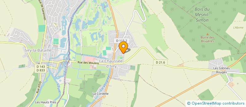 localisation de l'entreprise MONSIEUR DAVID APPOLINAIRE à LA CHAUSSEE-D'IVRY