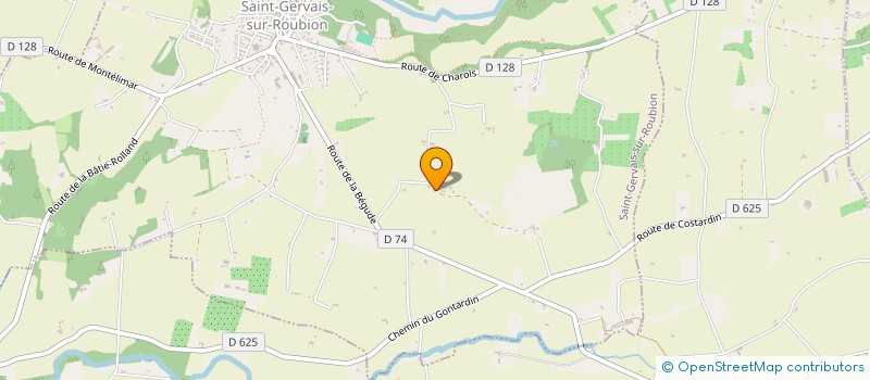 localisation de l'entreprise MONSIEUR DAVID ARNAUD  SAINT-GERVAIS-SUR-ROUBION