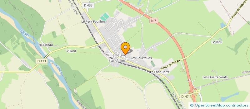 localisation de l'entreprise MONSIEUR DAVID ARONICA à VILLENEUVE-SUR-ALLIER