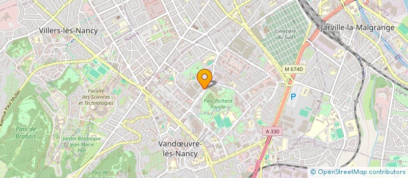 localisation de l'entreprise MONSIEUR DAVID ARRIGOSSI  VANDOEUVRE LES NANCY