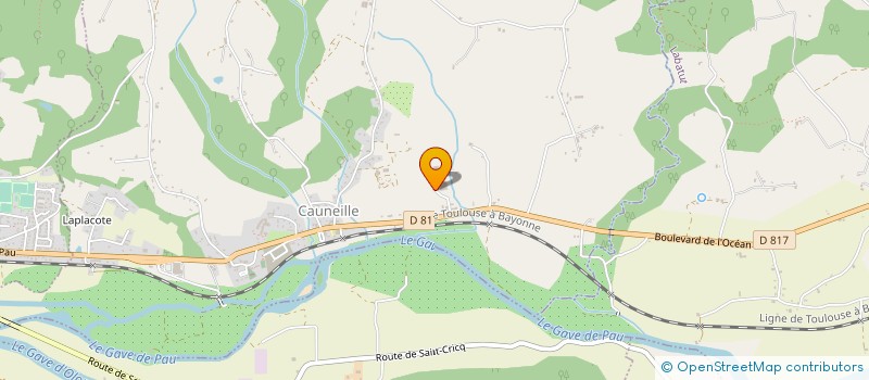 localisation de l'entreprise MONSIEUR DAVID ASTRIE  CAUNEILLE