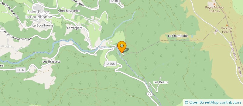 localisation de l'entreprise MONSIEUR DAVID AUBERT  SAINT-PIERRE-LA-BOURLHONNE