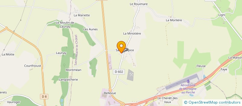 localisation de l'entreprise MONSIEUR DAVID AUDUREAU à SAINT-HILAIRE-LE-CHATEL