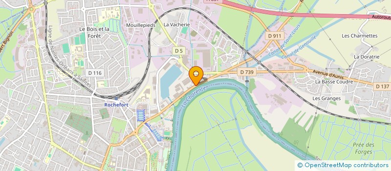 localisation de l'entreprise MONSIEUR DAVID AUGUSTIN  ROCHEFORT